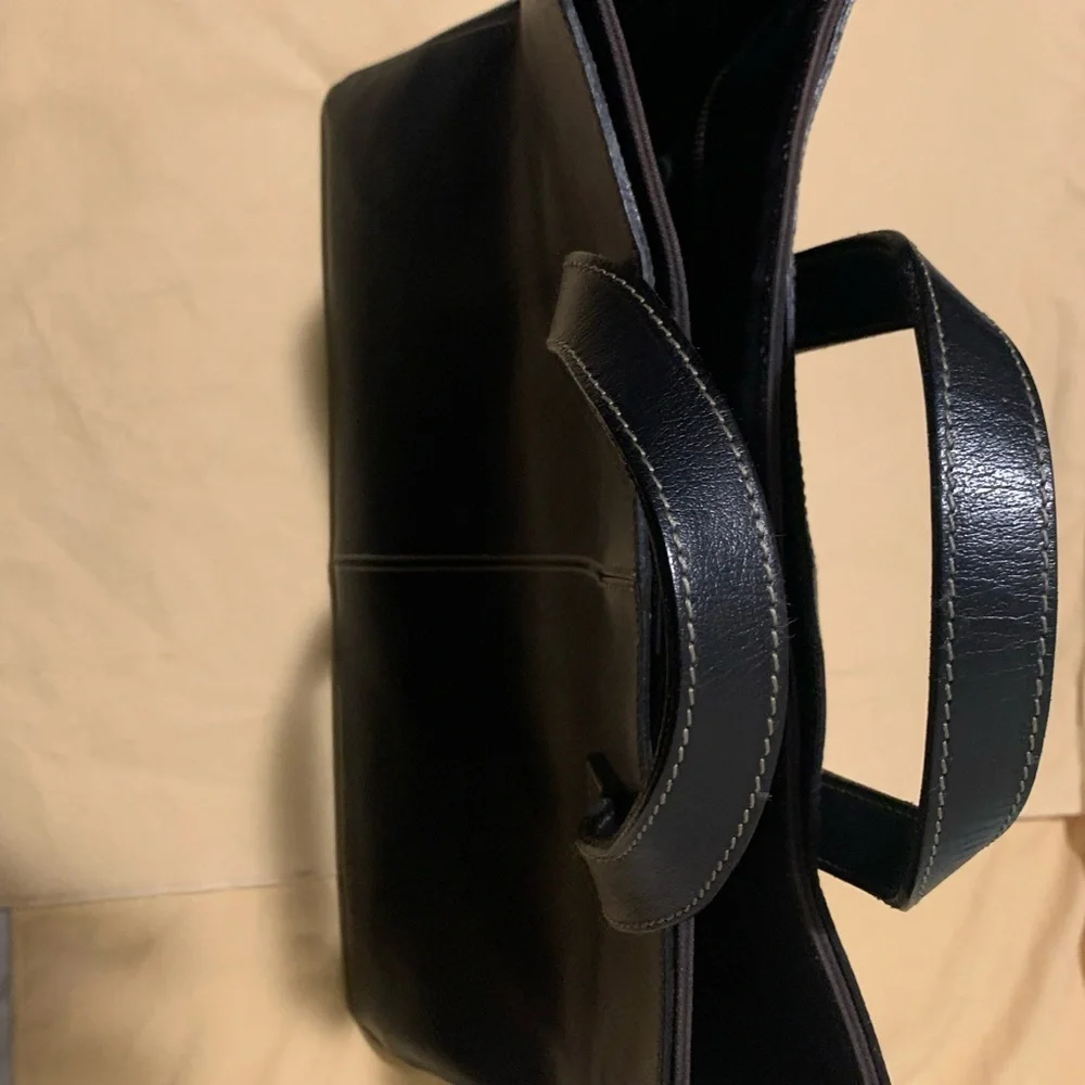 Frank Daniel Black Leather Men's Bag